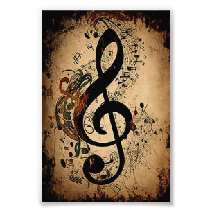 Vintage Musikereignisse Fotodruck