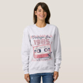 Vintage Musikkassette 1985 in limitierter Auflage Sweatshirt (Vorne ganz)