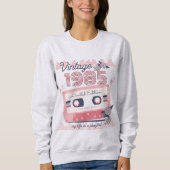 Vintage Musikkassette 1985 in limitierter Auflage Sweatshirt (Vorderseite)