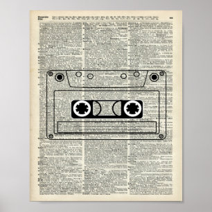 Vintage Musikkassette Poster