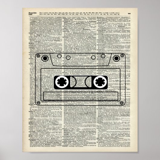 Vintage Musikkassette Poster (Vorne)