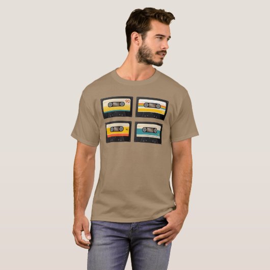 Vintage Musikkassette T-Shirt (Vorne ganz)