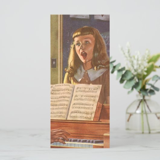 Vintage Musiklehrerin Unterricht Schüler/innen am (Stehend Vorderseite)