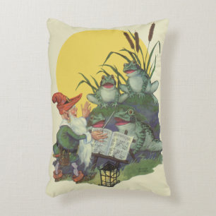 Vintage-Musikmagazin-Coverkunst, Etude-Froschchor Dekokissen