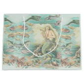 Vintage Musikmaid unter dem Party Große Geschenktüte (Vorderseite)