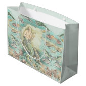 Vintage Musikmaid unter dem Party Große Geschenktüte (Rückseite Schrägansicht)