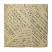 Vintage Musiknote Fliese (Vorderseite)