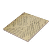 Vintage Musiknote Fliese (Seite)