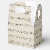 Vintage Musiknote Geschenkschachtel (Geöffnet)