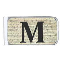 Vintage Musiknote Musician Monogram