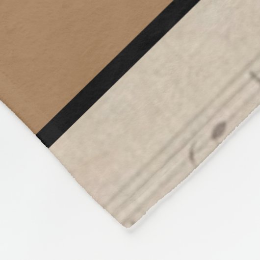 Vintage Musiknote Musiker Monogram Fleecedecke (Ecke)