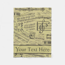 Vintage Musiknote Pattern Music Theme Musiker