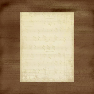 Vintage Musiknoten