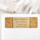 Vintage Musiknoten Elegante musikalische Adresse (Insitu)