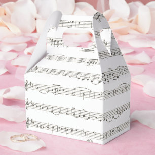 Vintage Musiknoten Geschenkschachtel