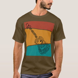Vintage Musiknoten Instrumentengitarre1436 T-Shirt