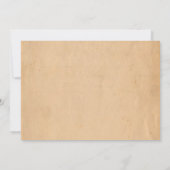 Vintage Musiknoten Musical Baby Dusche Einladung (Rückseite)