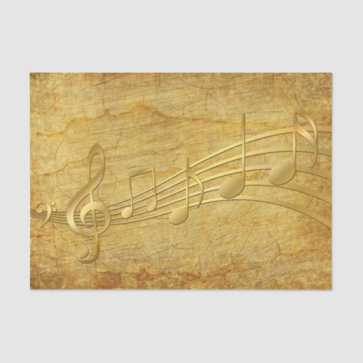 Vintage Musiknoten Seidenpapier (Vorderseite)