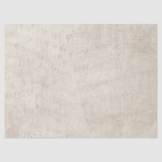 Vintage Musiksammlung erschüttert Antiquitätendeko Seidenpapier (Vorderseite)