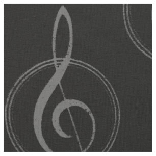Vintage-Musikschlüssel-Symbol in JEDER INDIVIDUELL Stoff