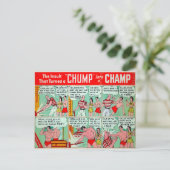 Vintage Muskelsteige Werbung Postkarte (Stehend Vorderseite)