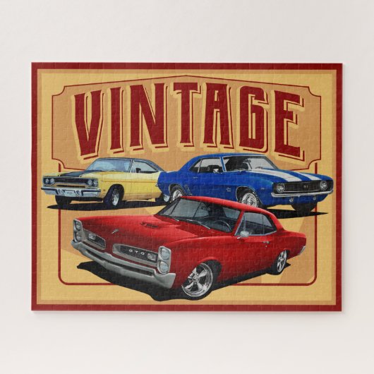 Vintage Muskelwagen Puzzle (Horizontal)