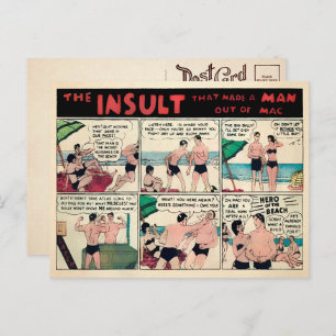 Vintage Muskelwerbung Postkarte