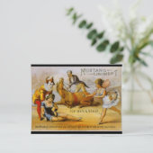 Vintage Mustang Liniment Postkarte (Stehend Vorderseite)