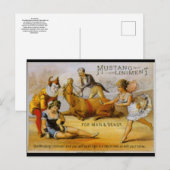 Vintage Mustang Liniment Postkarte (Vorne/Hinten)