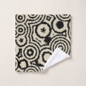 Vintage Muster Badhandtuch Set (Waschlappen)