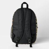 Vintage-Muster Bedruckter Rucksack (Rückseite)