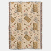 Vintage-Muster Decke (Vorderseite Vertikal)