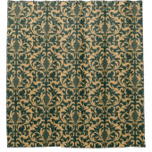 Vintage-Muster Duschvorhang (Vorderseite)