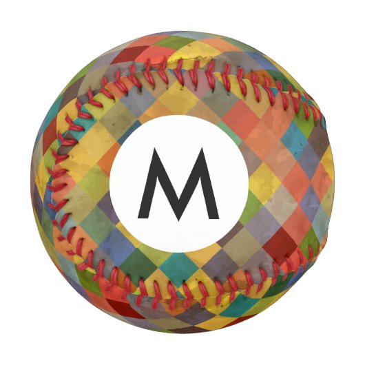 Vintage-Muster. Geometrisch. Baseball (Vorderseite Links)