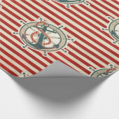 Vintage Muster-Geschenk-Verpackung Geschenkpapier (Ecke)