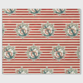 Vintage Muster-Geschenk-Verpackung Geschenkpapier (Flach)