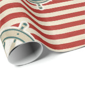 Vintage Muster-Geschenk-Verpackung Geschenkpapier (Rolleneckpunkt)