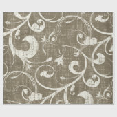 Vintage Muster-Geschenk-Verpackung Geschenkpapier (Flach)