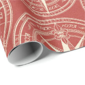 Vintage Muster-Geschenk-Verpackung Geschenkpapier (Rolleneckpunkt)