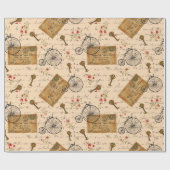 vintage Muster Geschenkpapier (Flach)