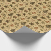 Vintage-Muster-Geschenkpapier Geschenkpapier (Ecke)