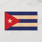 Vintage Muster-Kubaner-Flagge Visitenkarte (Rückseite)