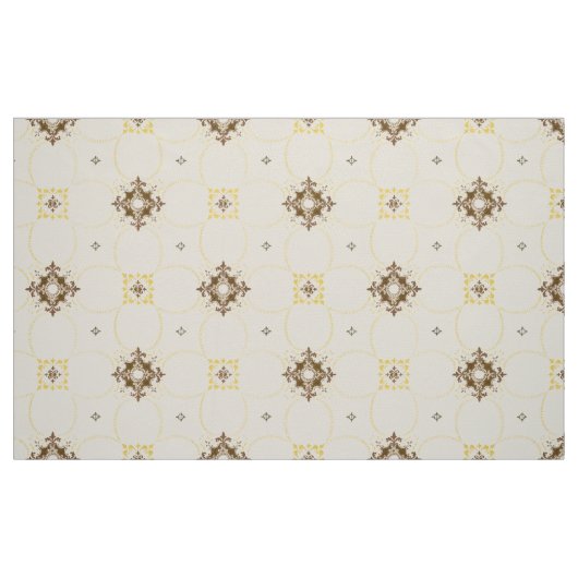 Vintage-Muster mit abwechselnden Medaillons Stoff (Fat Quarter (45,7 x 55,9 cm))