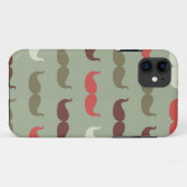 Vintage-Muster mit Schnurrbart Case-Mate iPhone Hülle (Rückseite (Horizontal))