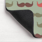 Vintage-Muster mit Schnurrbart Mousepad (Ecke)