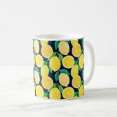Vintage Musterdarstellung der Wasserfarbenlemon Kaffeetasse (VorderseiteRechts)