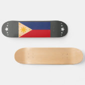 Vintage Musterfilipino-Flagge Skateboard (Horizontal)