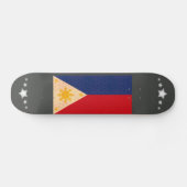 Vintage Musterfilipino-Flagge Skateboard (Horizontal)