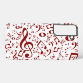 Vintage Musternotizen Samsung Galaxy Hülle (Rückseite (Horizontal))