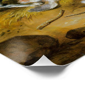 Vintage, mutige Katze unter den Herren Poster (Ecke)